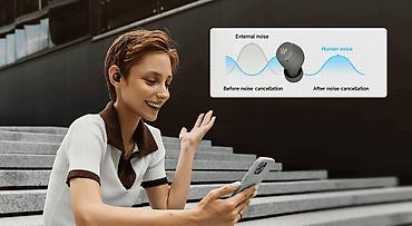 Qulaqcıqlar: Yeni Simsiz (Bluetooth) Qulaqcıqlar, Edifier, rəng - Qara — 5