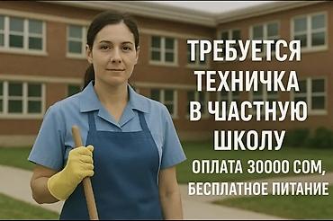 Требуется Уборщик, Школа, График: Пятидневка, Полный рабочий день