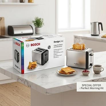 tost aparati: Toster Bosch, rəng - Boz, Yeni, Ödənişli çatdırılma — 3