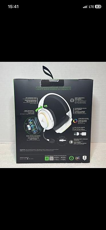 barracuda: Беспроводные гарнитуры, Razer, Новый, цвет - Белый — 2