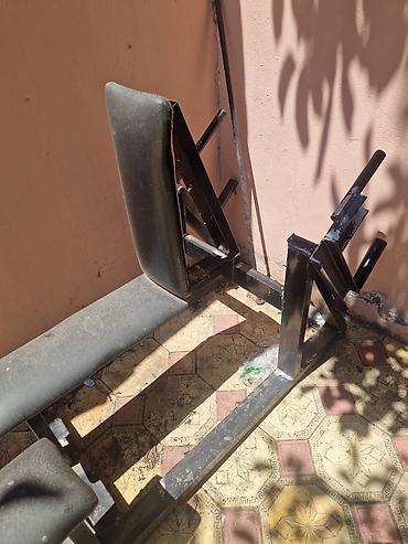 ştanqlar: Çoxfunksiyalı trenajor skamyası - Möhkəm metal karkaslı, geniş əsas — 1