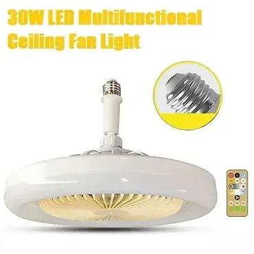 10 cm: Led lampa luster sa ventilatorom 40w e27 grlo. led lampa luster sa — 1