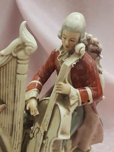 figure: Qedimi statuetkasi Almaniya 1900il Schneider Porcelain Group Figure — 3