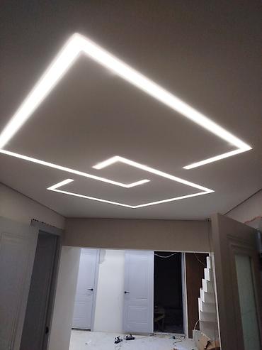 Трековые светильники и споты: Все элементы работают вместе: свет, линии потолка и ниши. За счёт — 8