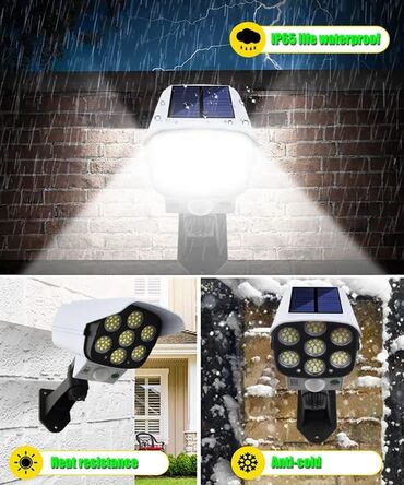 LED lampalar: Günəş ☀️⛅ enerjisi ilə işləyən sensorlu kamera 📷 formasında lampa LED -da lalafo.az — 9 LED lampalar: Günəş ☀️⛅ enerjisi ilə işləyən sensorlu kamera 📷 formasında lampa LED — 9