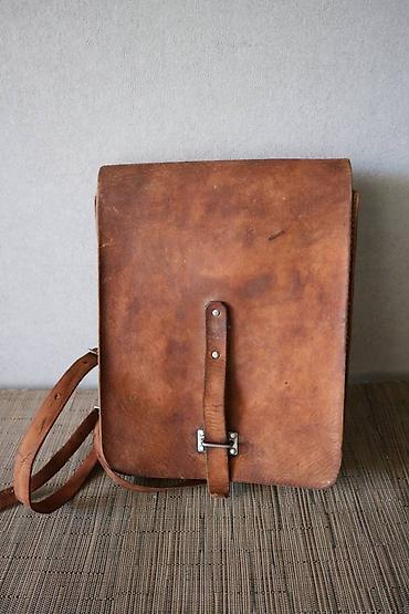 Антиквариат: Офицерский/полевой кожаный планшет 1940х гг. Состояние на фото, следы — 11