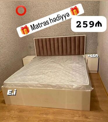 rezinkalı döşək üzlüyü: Yeni, İkinəfərlik çarpayı, Matras ilə