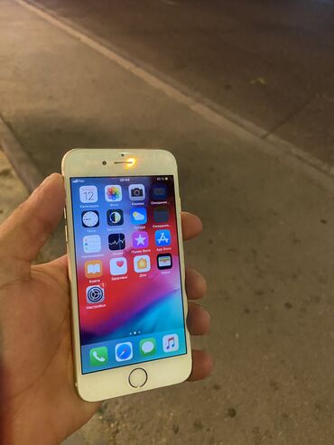 Apple iPhone: IPhone 6, 128 GB, Qızılı, Barmaq izi, Simsiz şarj