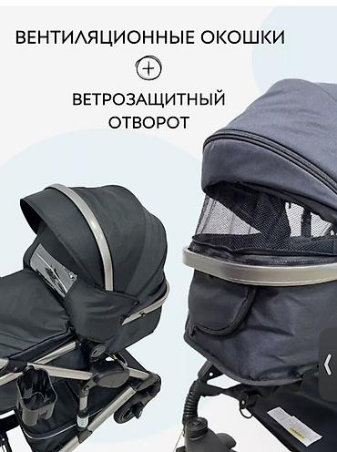 1 2 года: Коляска, цвет - Черный, Б/у, Самовывоз — 2
