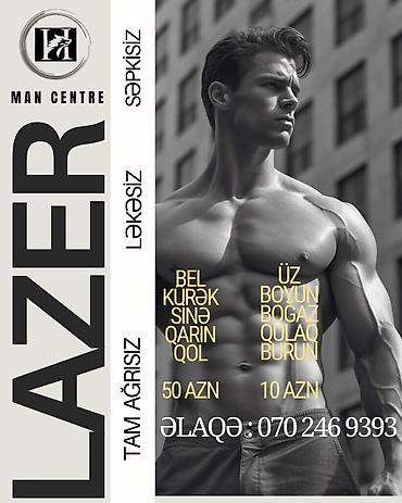 Xidmətlər: 💥Kişilər üçün Lazer Epilasiya💥 Üz,Boyun,Boğaz,Qulaq,Burun = 15 AZN — 9