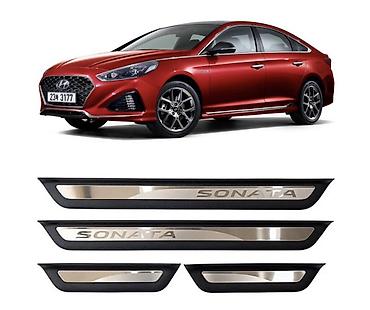 руль sonata: Внутренние накладки порогов Hyundai, 2017 г., Б/у, Оригинал — 1