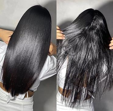 Парикмахеры: Кератиновое выпрямление и восстановление волос - Гладкость и блеск до — 3