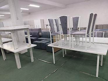 Туалетные столики: Туалетный столик, Новый, С зеркалом, цвет - Белый, ЛДСП — 20