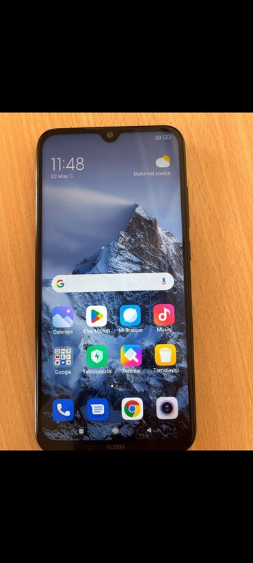 Xiaomi: Xiaomi Redmi Note 8, 64 GB, rəng - Qara, 
 Düyməli, Barmaq izi, İki sim kartlı
