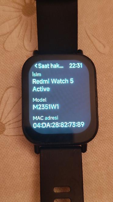 Yeni, Smart saat, Redmi, Sensor ekran, rəng - Qara