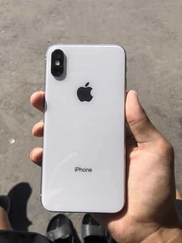 с байтик: IPhone Xs, Колдонулган, 64 ГБ, Ак, 100 %