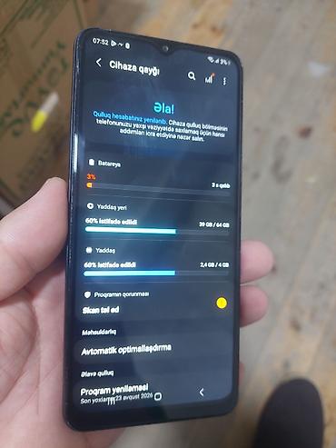 mini telfon: Samsung Galaxy A12, 64 GB, rəng - Qara, İki sim kartlı — 2