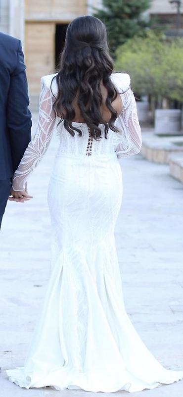 obe: Elegantna venčanica sirena kroja, sivena po meri od odabranih — 5