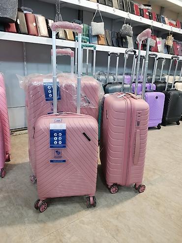 Çamadanlar: Endirimli 3lü Dəst silikon sınmayan çamadanlar Dəst olaraq endirimlə — 5