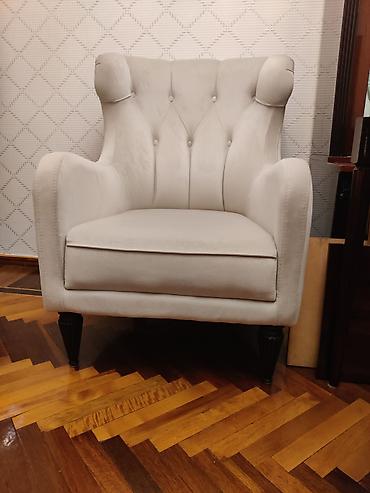 Mebel dəsti – 2 ədədyumşaq kreslo və 3 nəfərlik divan - Kreslo: açıq