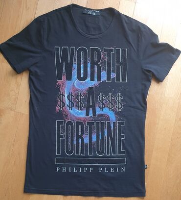 pierre cardin majice: T-shirt Philipp Plein, L (EU 40), color - Black