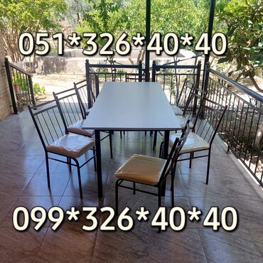 Masa və oturacaq dəstləri: Kafe, yeməkxana və ev üçün masa-stul dəstləri Məhsul təsviri: - — 26