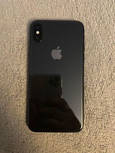 Apple iPhone: IPhone X, Б/у, 64 ГБ, Space Gray, Зарядное устройство, Чехол, 100 %