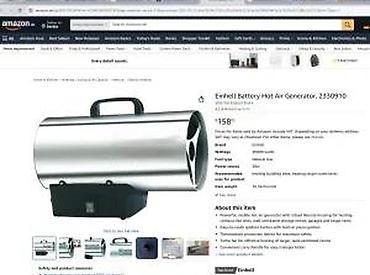 Kaloriferi: Einhell HGG 300 Niro – plinska top (gasni grejač vazduha) - Tip — 16