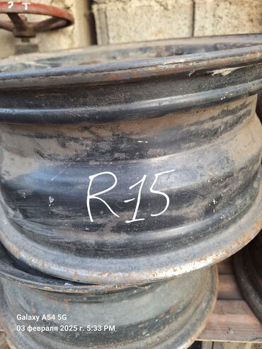 Диски: Железные Диски R 15 Комплект, отверстий - 5, Б/у — 2