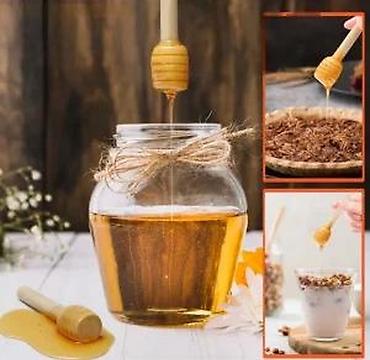 Kašike: Drvene kašičice za med – mini “honey dipper” štapići - Materijal — 19