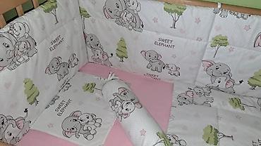 Ostale dečije stvari: Komplet posteljina koja sadrzi,TROSTRANU ogradicu koja pokriva1 — 8