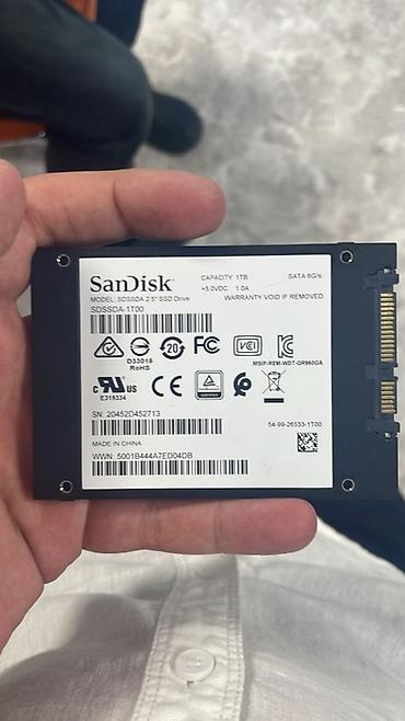 rolu oyun: SanDisk SSD PLUS 1TB (2.5", SATA 6Gb/s) Konkret ideal veziyetde SSD — 1