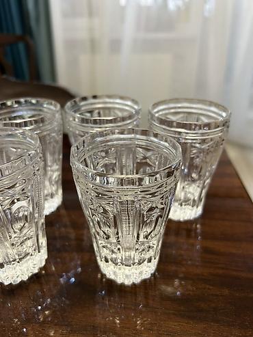 xrustal stekan: Stəkanlar, Şüşə, 6 ədədli dəst, 200 ml — 2