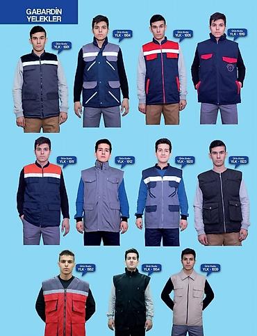 Kişi geyimləri: Məhsul: İşçi yelekləri – reflektorlu və gabardin modellər — 2