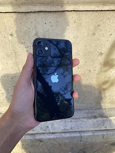 iphone 11: IPhone 11, 64 GB, Qara, Zəmanət, Simsiz şarj, Face ID — 1