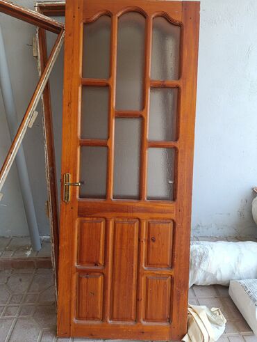 Furnitura və aksessuarlar: Qonaq otağı üçün İşlənmiş Otaq qapısı 90x220 sm Çərçivə ilə, Zəmanətsiz, Pulsuz quraşdırma, Ünvandan götürmə