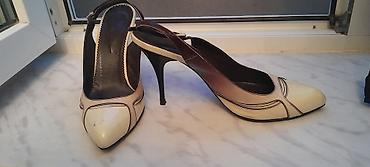 Tuflilər: Qadın ayaqqabısı – açıq dabanlı, nazik kəmərli slingback model Temiz — 1