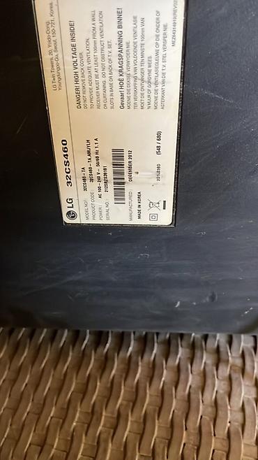 TV və video: LG 32CS460 – 32 düym LCD TV Texniki xüsusiyyətlər: - Ekran: 32", LCD — 4