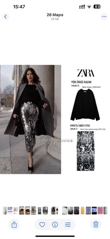 Gündəlik donlar: Gündəlik don, Midi, Zara, M — 49