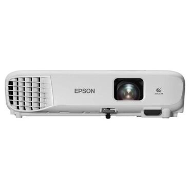 проекторы профессиональный со встроенными динамиками: Проектор Epson EB-E01 3LCD, 3300lm, 1 1024x768,размер изображения от