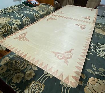 table study: Складной дастарханный стол из массива (наполный, низкий) - Тип — 3