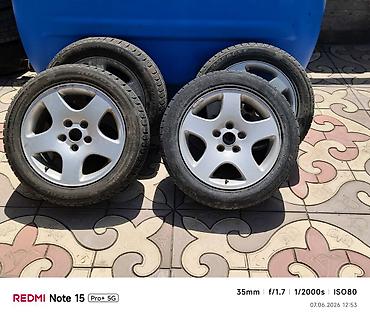 зимние шины 16: Колеса в сборе 205 / 55 / R 16, Зима, Б/у, Комплект, Легковые, Литые, отверстий - 5 — 1