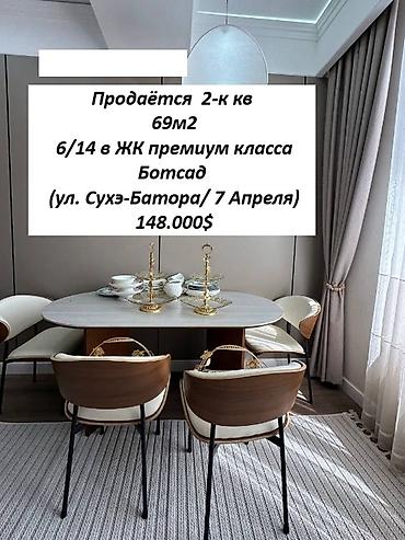 Продажа квартир: 2 комнаты, 69 м², Элитка, 6 этаж, Дизайнерский ремонт — 1