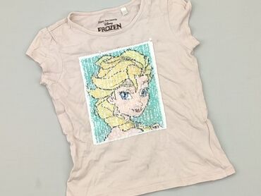koszulka polo 134: T-shirt, Frozen, 2-3 years, 92-98 cm, condition - Fair