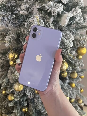 ipone 4 s: IPhone 11, 64 GB, Deep Purple, Barmaq izi, Face ID