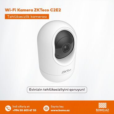 Videomüşahidə: 📦 Wi-Fi Kamera ZKTeco C2E2 | DM-003 Evinizin təhlükəsizliyini
