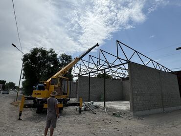 Услуги манипулятора: Кран услуга Стрела 21 метр Контейнер вагон бухта кирпич кум шагыл — 9