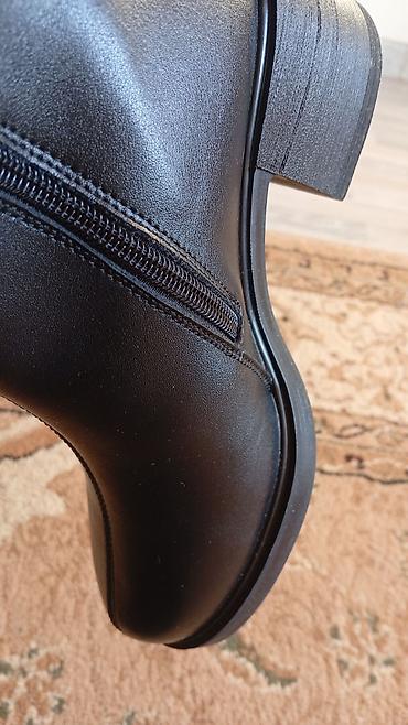 Ботинки и ботильоны: Женские полусапоги, черные, классический,италиянский — 7