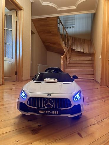 uşaq geyimləri brend: Uşaq elektrik avtomobili – Mercedes üslubunda, ağ rəng - Güclü — 1