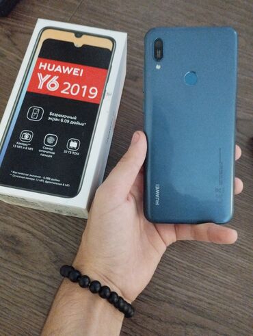 kredit telefonlar ilkin odenissiz 2023: Huawei Y6, 32 GB, rəng - Qara, Sensor, Barmaq izi, İki sim kartlı